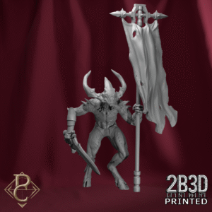 Blood Guard banner bearer unbased