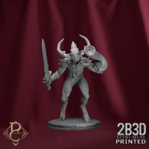 Blood Guard Hornbearer miniature with base