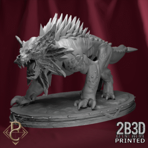 Blood Hound 01 miniature with base