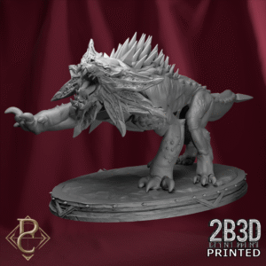 Blood Hound 02 miniature with base