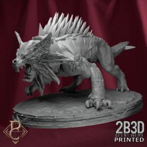 Blood Hound 03 miniature on base