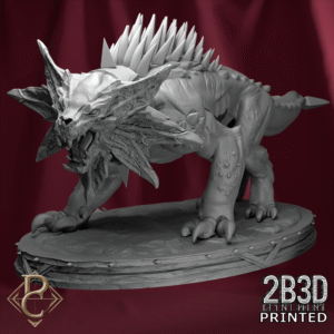 Blood Hound 05 miniature with base