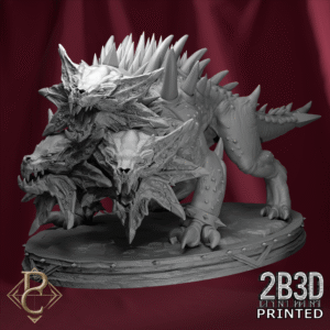 Blood Hound Captain miniature with base