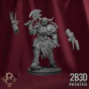 Blood Knight II mounted on scenic base