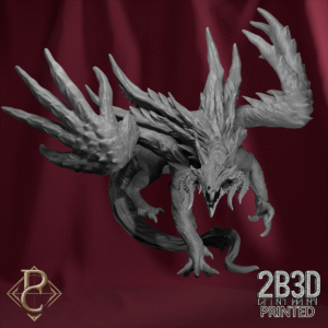 Unbased 3D render of Mithomorphos from the Change Campaign by Parasite Collectibles and 2B3D Printed.