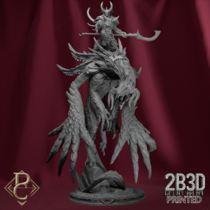 3D render of Red Prince on Mithomorphos with scenic base, campaign centerpiece miniature from the Change Campaign.