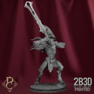 3D render of Shapeshifter 2 on scenic base, monstrous transformation miniature from the Change Campaign.