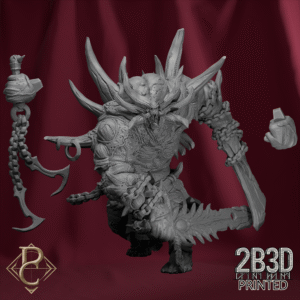 3D render of Avatar of Necrosis without base from the Divine Conflict Kickstarter.