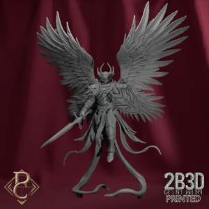 3D render of Radian Archon without base from the Divine Conflict Kickstarter.