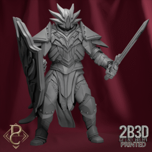 Unascended 4 without base, corrupted celestial warrior figure.