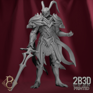 Unbased 3D render of the Feather Dragon Rider Pose 1 from the Dragon Souls Campaign.