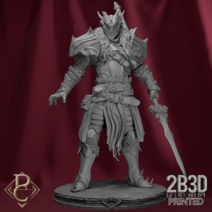 3D render of the Ice Dragon Rider Pose 1 on scenic base from the Dragon Souls Campaign.