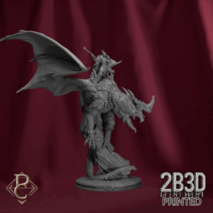 3D render of the Red Dragon from the Dragon Souls Campaign by Parasite Collectibles and 2B3D Printed.