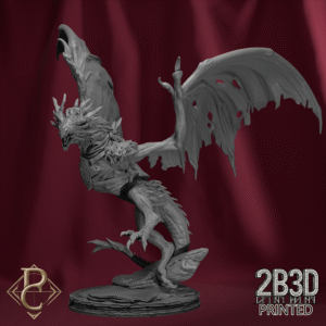 3D render of the solo Ice Dragon on scenic base from the Dragon Souls Campaign.