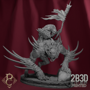 3D render of Death Stalker II on scenic base from the Flesh Campaign.