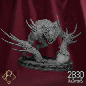 3D render of Death Stalker II mount on scenic base from the Flesh Campaign.