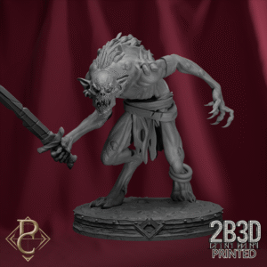 3D render of Ghoul 3 on scenic base from the Flesh Campaign.