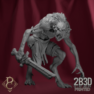 Unbased 3D render of Ghoul 1 from the Flesh Campaign.