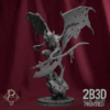 3D render of the Lord Winged Ghoul miniature from the Flesh Campaign by Parasite Collectibles and 2B3D Printed.