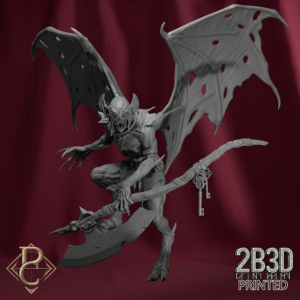 Unbased 3D render of the Lord Winged Ghoul from the Flesh Campaign.