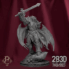3D render of the Rakon Zurke miniature from the Flesh Campaign by Parasite Collectibles and 2B3D Printed.