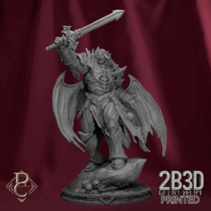 3D render of the Rakon Zurke miniature from the Flesh Campaign by Parasite Collectibles and 2B3D Printed.