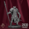 3D render of the Flesh Campaign Soldier miniature from Parasite Collectibles and 2B3D Printed.