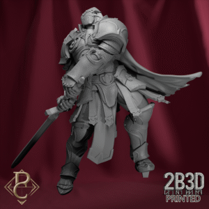 Unbased 3D render of the Flesh Campaign Soldier from Parasite Collectibles and 2B3D Printed.