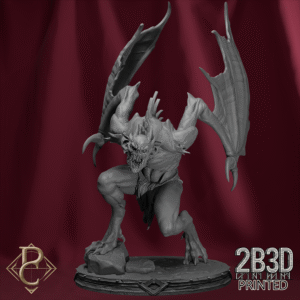 3D render of Vampiric Horror II on scenic base from the Flesh Campaign.