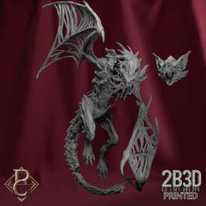 Unbased 3D render of the dual-headed Zombie Dragon from the Flesh Campaign.