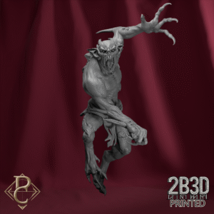 Unbased 3D render of the Ghoul Rider from the Zombie Dragon set.