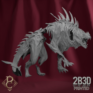 Unbased 3D render of The Beast of Vaudangê from Parasite Collectibles and 2B3D Printed Loyalty Rewards.