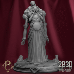 3D render of Drenial and Bermegoth on scenic base from Parasite Collectibles and 2B3D Printed Loyalty Rewards.