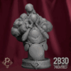 3D render of the Drenial and Bermegoth Bust from Parasite Collectibles and 2B3D Printed Loyalty Rewards.