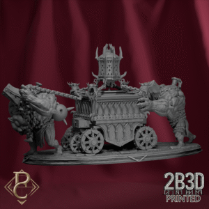 3D render of the complete Aetherblight Censer diorama with full scenic base from Parasite Collectibles and 2B3D Printed.