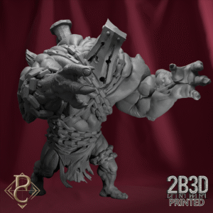 Unbased 3D render of the Aetherblight Censer Pushing Troll from Parasite Collectibles and 2B3D Printed.