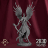 3D render of Azarethiel, Seraph of the Final Veil — a reaping celestial angel wielding the Scythe Vespera, created by Parasite Collectibles and 2B3D Printed.