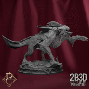 3D render of Deep Stalker 4 on scenic base from the Queen Zyiara Kickstarter.