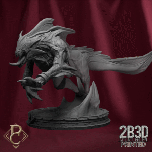3D render of Deep Stalker 5 on scenic base from the Queen Zyiara Kickstarter.