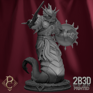 3D render of Queen’s Guard Armored 2 on base from the Queen Zyiara Kickstarter.