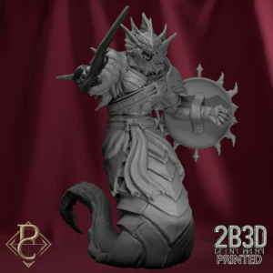 3D render of Queen’s Guard Armored 2 without base from the Queen Zyiara Kickstarter.
