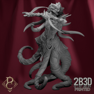 3D render of Queen Zyiara without base from the Queen Zyiara Kickstarter.